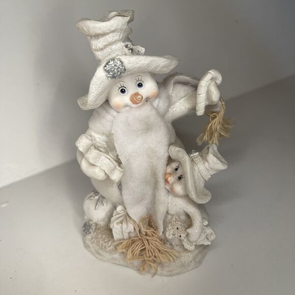 vintage k's collection Mother Snowwoman And Child Ordering Gifts - Picture 2 of 5